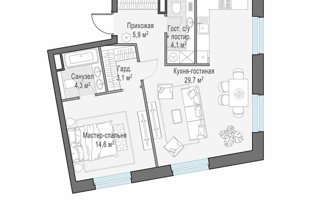 г Троицк микрорайон В метро Автозаводская Даниловский ЖК Форивер, 8 фото