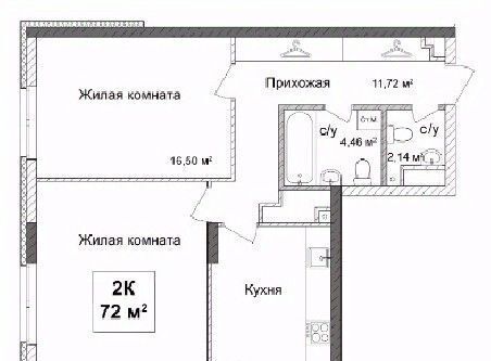 квартира г Нижний Новгород п Высоково Горьковская ЖК «Подкова на Ванеева» жилрайон фото 1