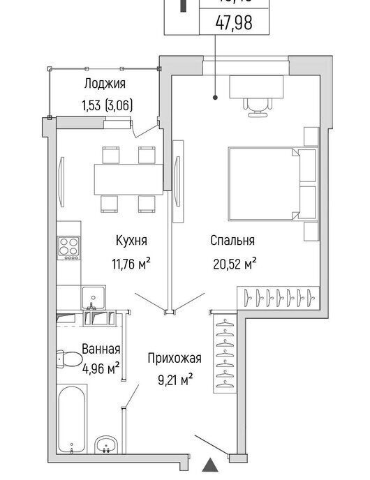 квартира г Красногорск Павшино ЖК Рига Хиллс, к 2 фото 1