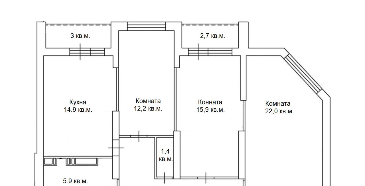 квартира г Самара р-н Советский Советская пер Кабельный 6 ул Советской Армии фото 23