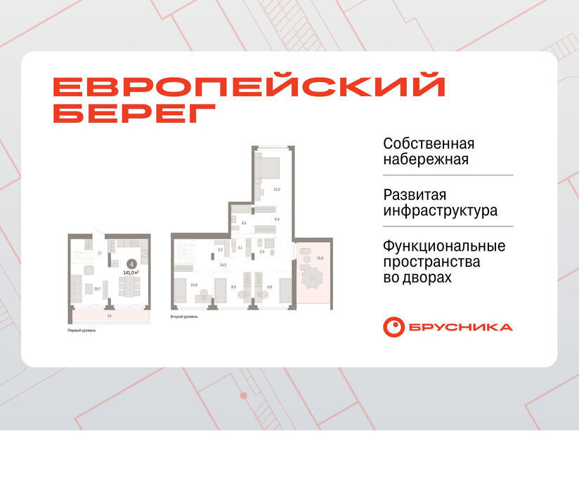 квартира г Новосибирск р-н Октябрьский Речной вокзал микрорайон Европейский Берег фото 1