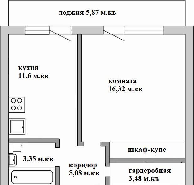 квартира г Самара р-н Кировский ш Московское 7а километр, 18-й фото 2