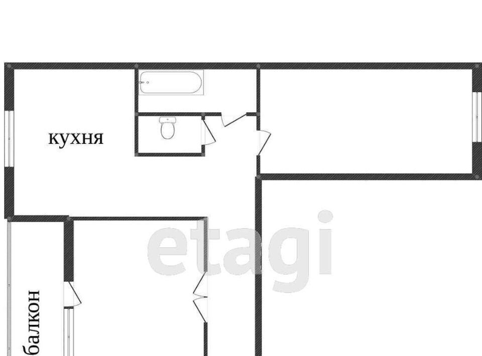 квартира г Миасс ул Нечетная 4 фото 2