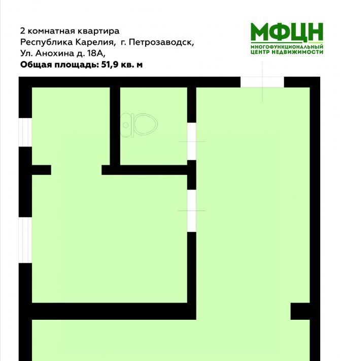 квартира г Петрозаводск ул Анохина 18а фото 2
