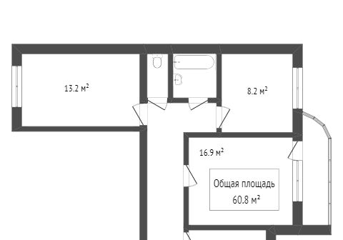 квартира г Новосибирск ул Большевистская 175/6 фото 12