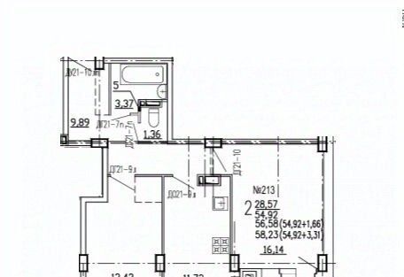 квартира г Курск р-н Железнодорожный ул Агрегатная 2-я 57а фото 11
