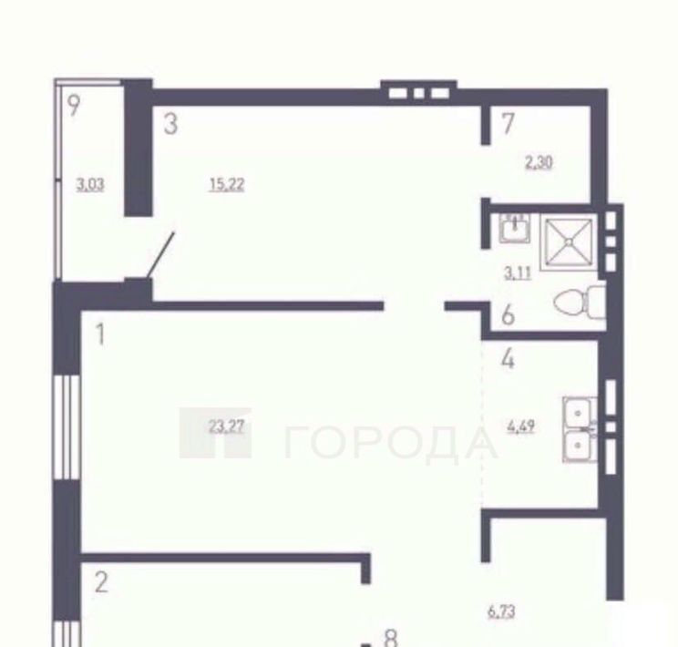 квартира г Новосибирск Берёзовая роща ул Фрунзе 252/1 фото 28