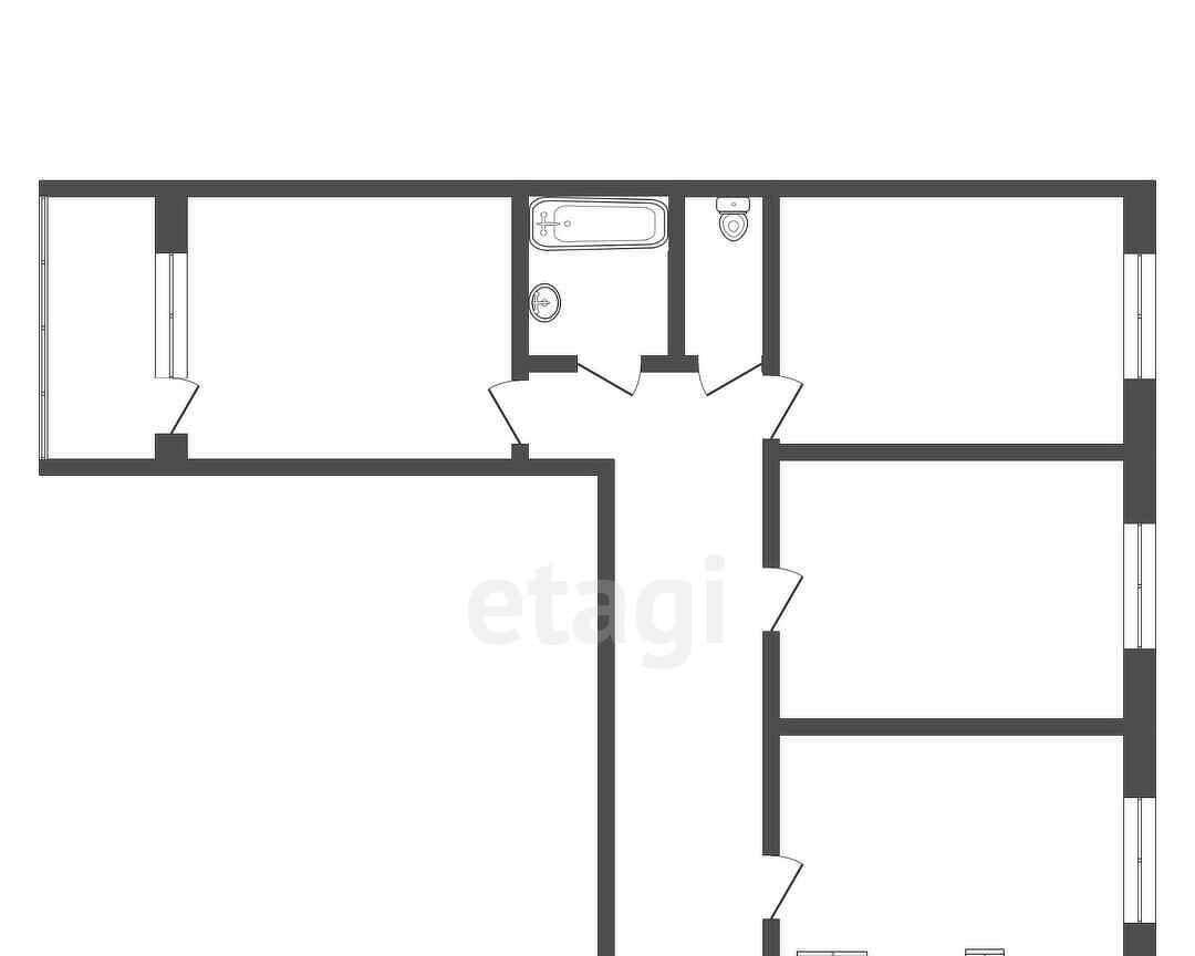 квартира г Тамбов ул Чичканова 131 фото 41