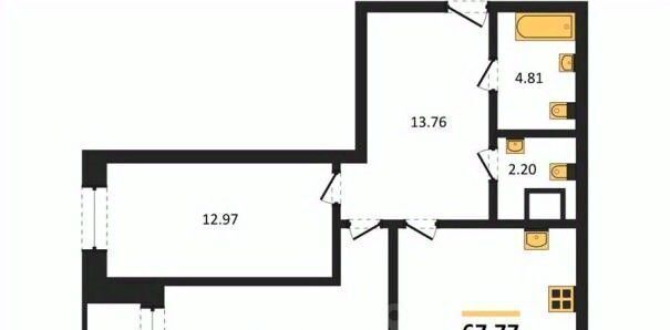 квартира г Воронеж р-н Ленинский ул Кривошеина 13/14 фото 1