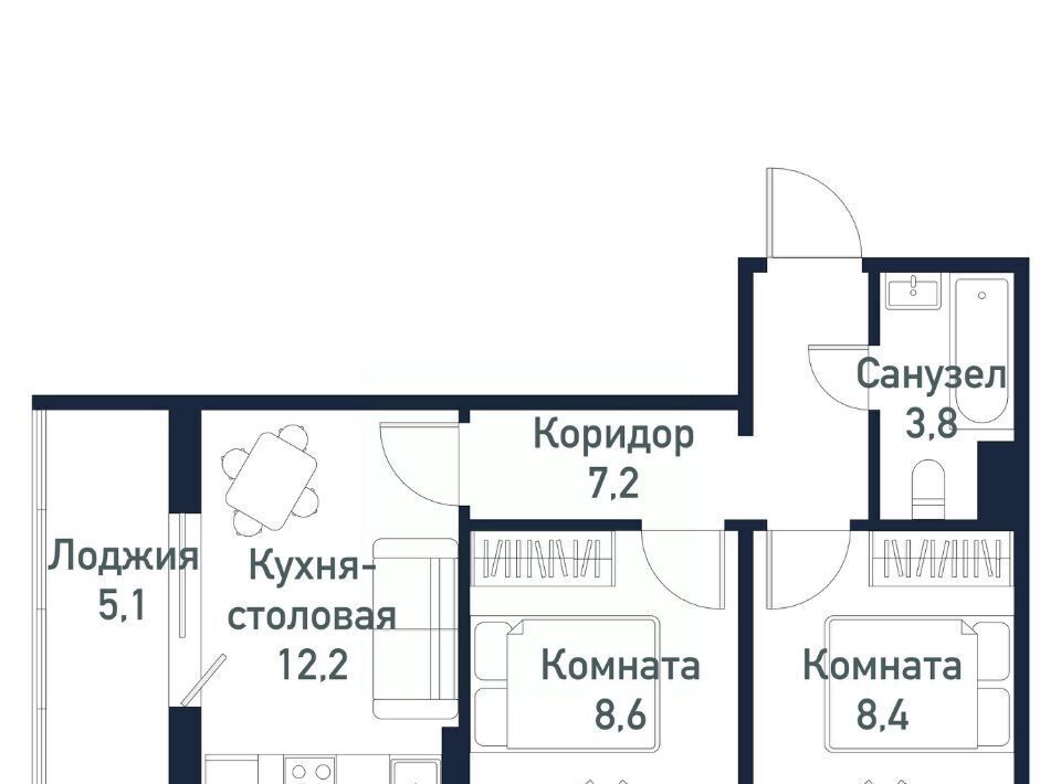 квартира г Челябинск ЖК Парковый Премиум пос. Пригородный фото 1