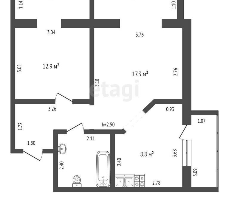 квартира г Пенза р-н Первомайский ул Краснова 40 фото 1