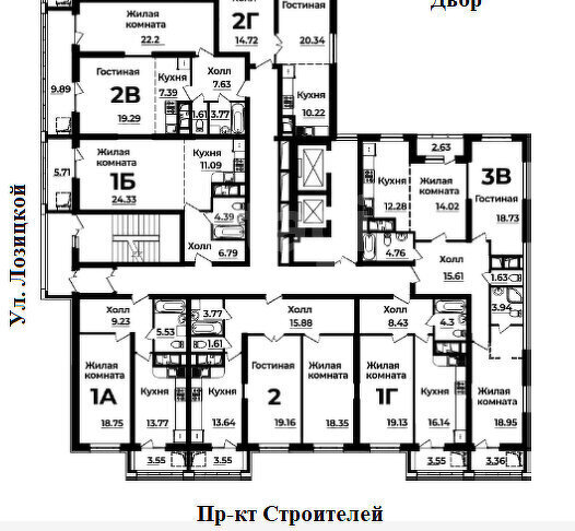 квартира г Пенза ул Лозицкой 1а ЖК Grand Park Октябрьский район фото 12