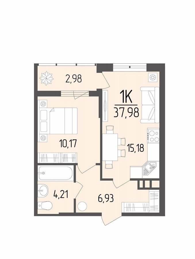 квартира г Армавир ул Кондратенко 12 фото 1