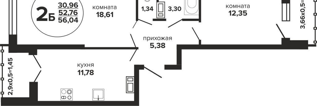 квартира г Краснодар р-н Прикубанский Музыкальный ЖК «Гулливер» фото 1