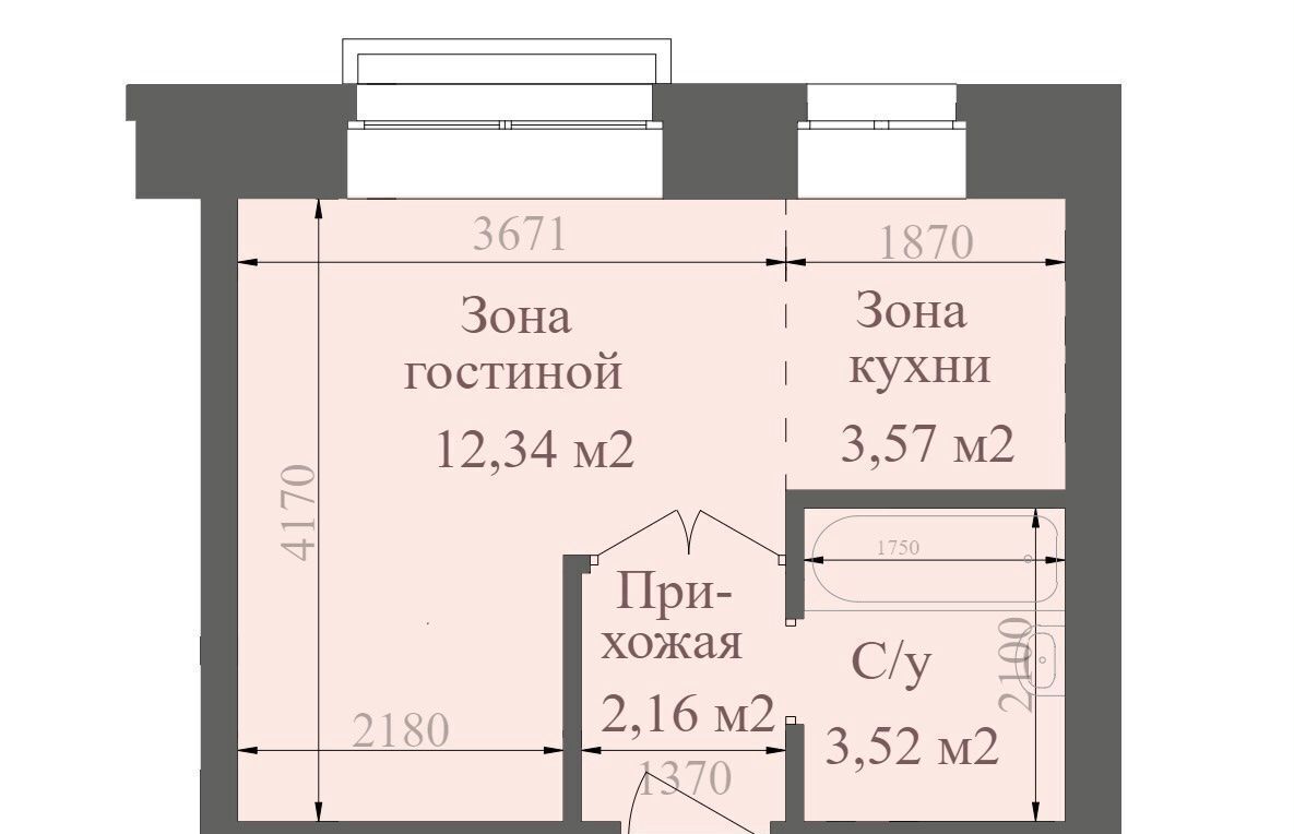 квартира г Абакан ул Буденного 78г ЖК «Скандия» фото 6