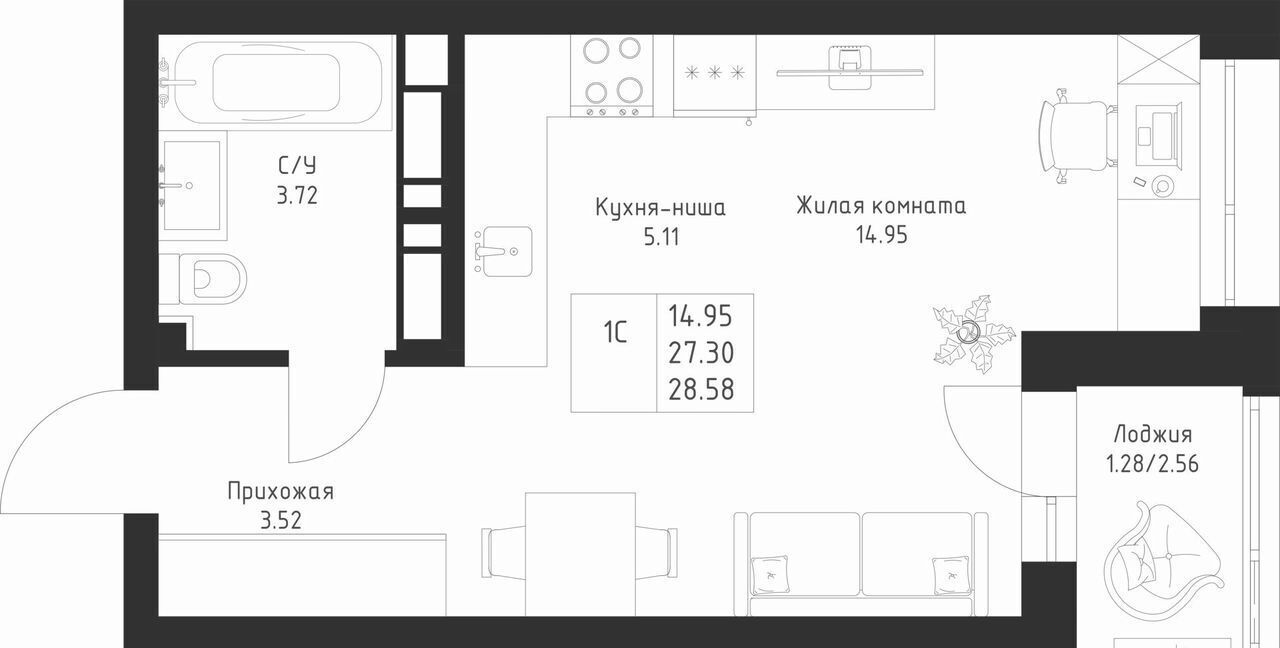 квартира г Казань р-н Советский ул Патриса Лумумбы 11 фото 1