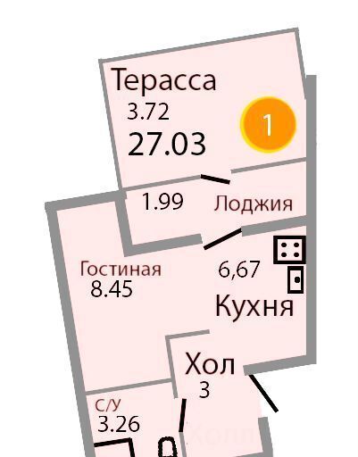 квартира р-н Зеленоградский г Зеленоградск ул Тургенева 16а фото 2
