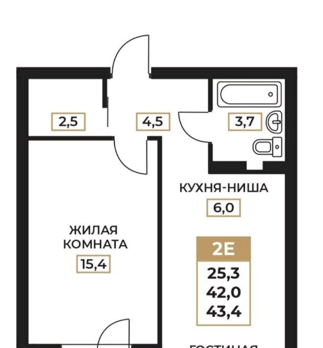 квартира г Пермь р-н Индустриальный ул Милиционера Власова 8 ЖК «ENERGY OF LIFE» фото 2