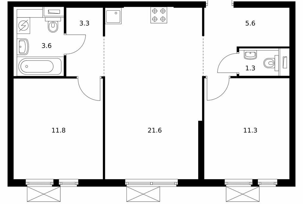 квартира г Москва метро Коломенская Второй Нагатинский к 1. 3 фото 1