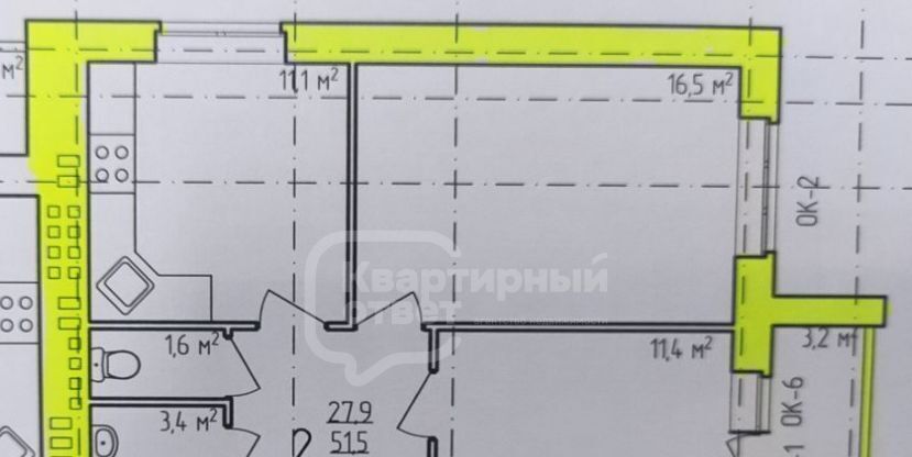 квартира г Владимир р-н Октябрьский ул Новгородская 35к/2 фото 2