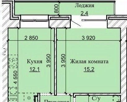 квартира г Барнаул рп Южный ул Герцена 17 фото 1
