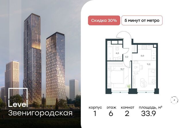 метро Хорошёво дом 1 муниципальный округ Хорошёво-Мнёвники, ЖК «Level Звенигородская» фото