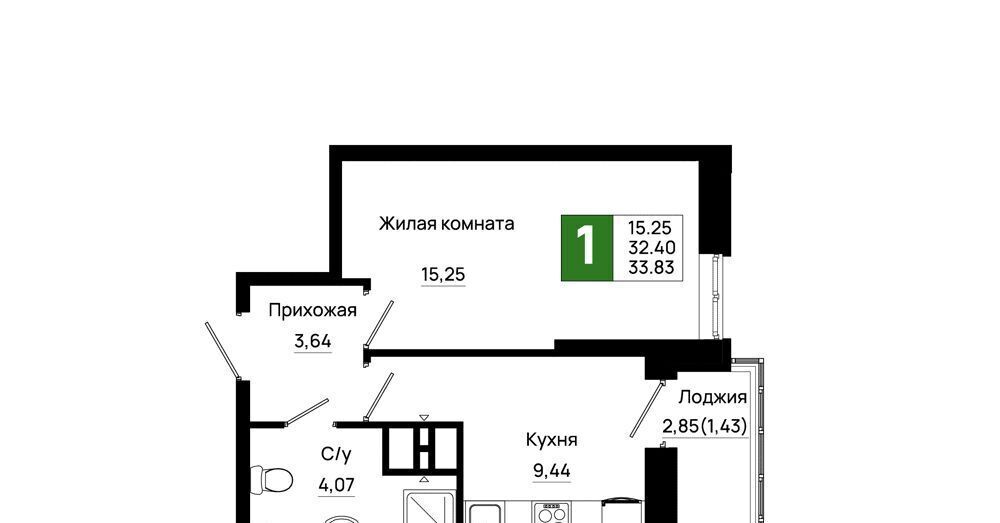 квартира г Ростов-на-Дону р-н Октябрьский пер Нефтекачка ЖК «Октябрь Парк» фото 1