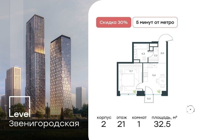 метро Хорошёво дом 2 муниципальный округ Хорошёво-Мнёвники, ЖК «Level Звенигородская» фото