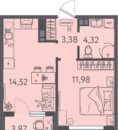 квартира р-н Прикубанский дом 8 фото