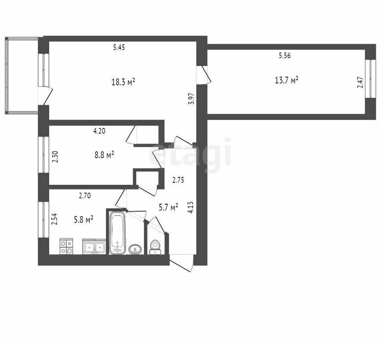 квартира г Красноперекопск 2-й 7 фото 1
