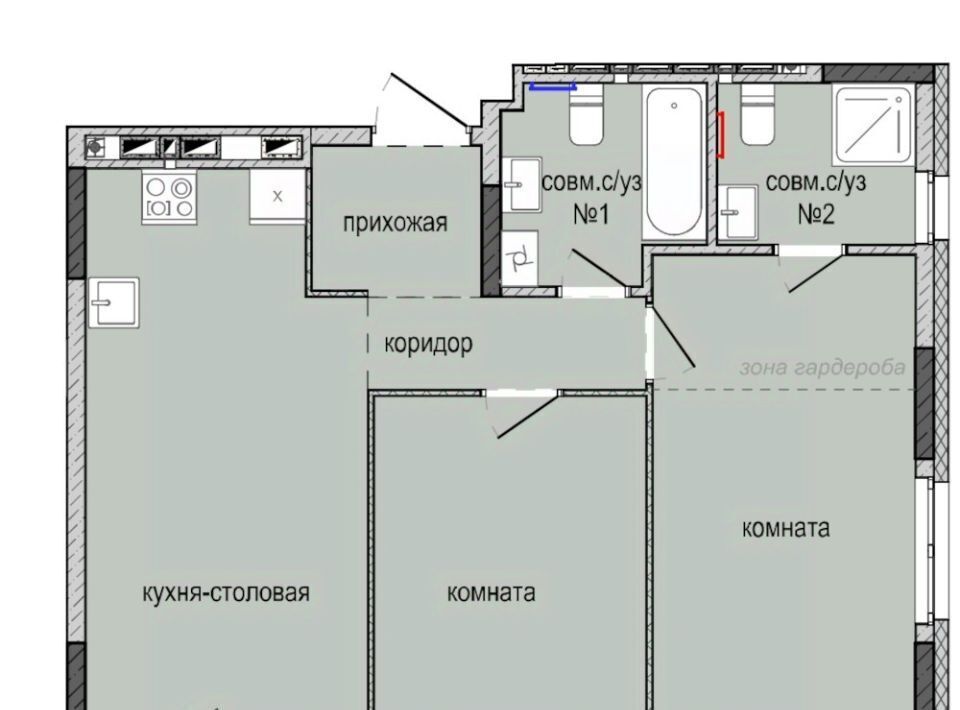 квартира г Ижевск р-н Индустриальный Культбаза ЖК «Ежевика» 10 жилрайон, 8-й мкр фото 1