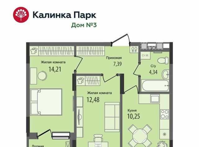 р-н Индустриальный микрорайон «Калинка Парк» жилрайон фото