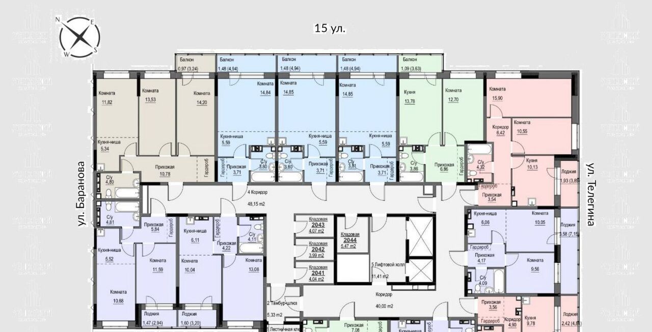 квартира г Ижевск р-н Ленинский ул 15-я 13 фото 2