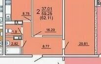 квартира г Краснодар р-н Прикубанский ул им. Евгении Жигуленко 11к/1 фото 6