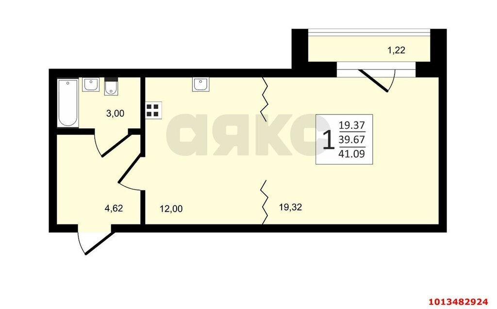 квартира г Краснодар р-н Прикубанский ул им. Цезаря Куникова 18к/10 фото 5