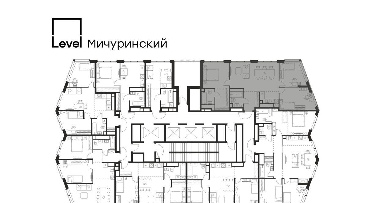 квартира г Москва метро Мичуринский проспект ЖК Левел Мичуринский к 8 фото 2