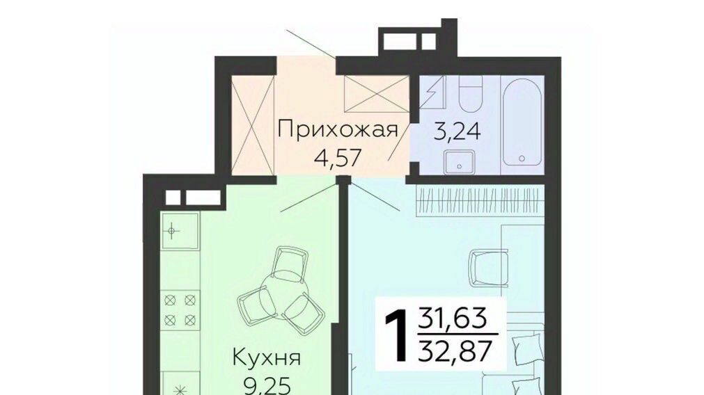 квартира г Воронеж р-н Коминтерновский ул 45 стрелковой дивизии 115 фото 1