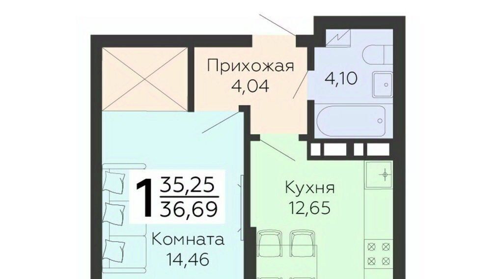 квартира г Воронеж р-н Коминтерновский ул 45 стрелковой дивизии 115 фото 1