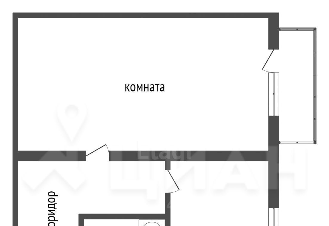 квартира г Омск р-н Кировский ул Конева 36/2 фото 2