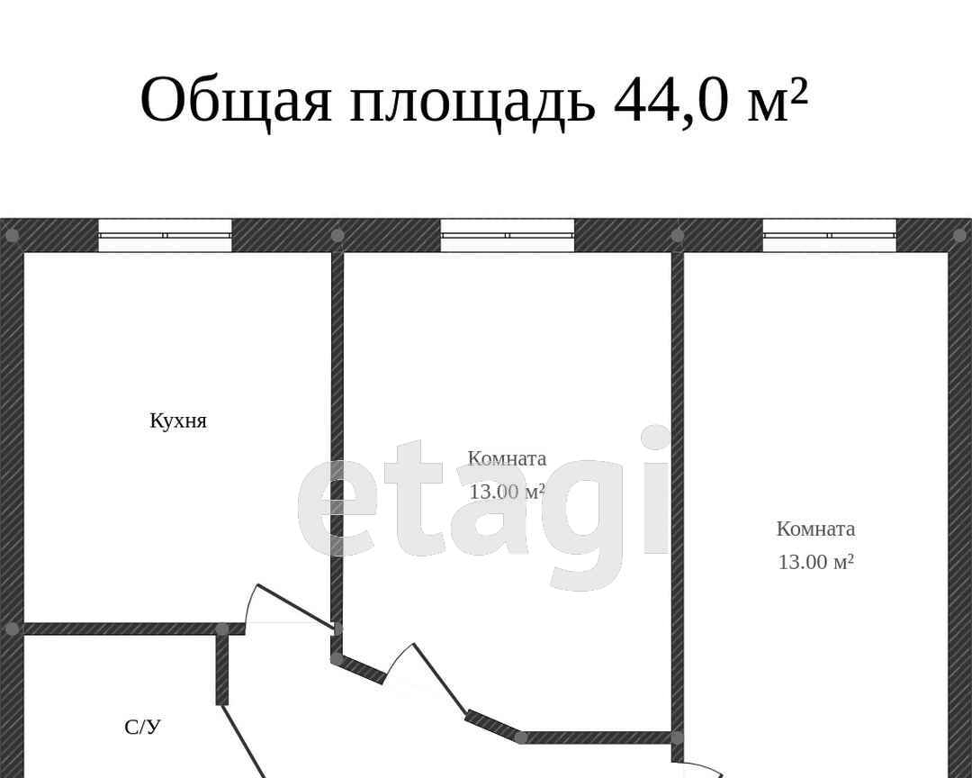 квартира г Воронеж р-н Железнодорожный Отрожка ул Богдана Хмельницкого 56д фото 23