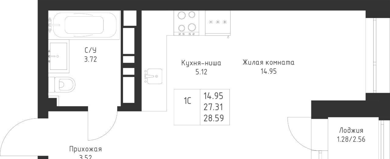 квартира г Казань метро Горки Седьмое Небо жилрайон фото 3