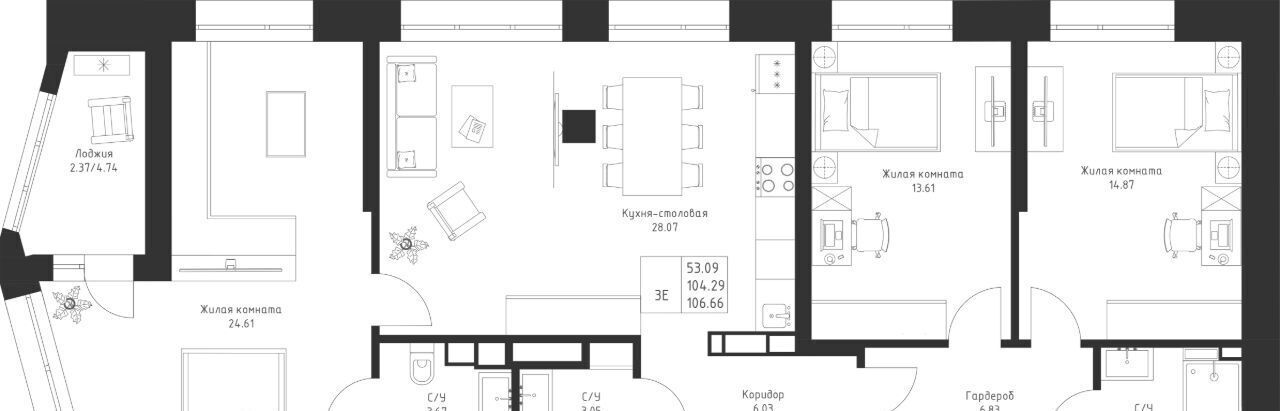 квартира г Казань метро Горки Седьмое Небо жилрайон фото 5