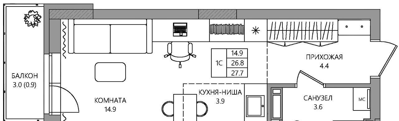 квартира г Пермь р-н Свердловский ул Нейвинская 3-я 5 фото 1