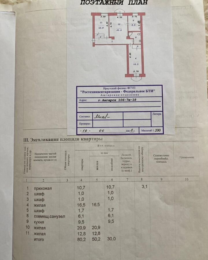 квартира г Ангарск 106-й квартал р-н Кварталы, 7В, Ангарский г. о. фото 19