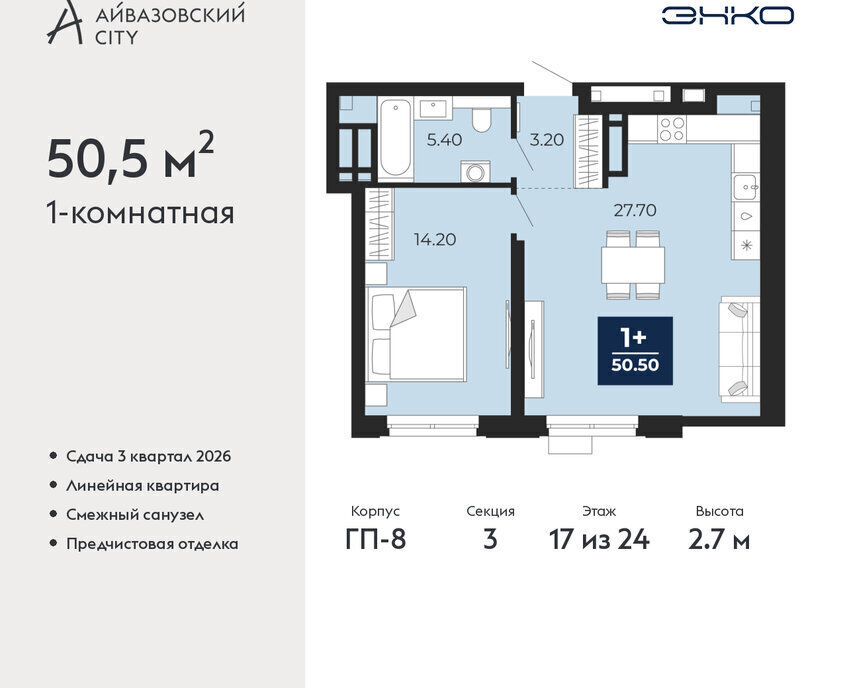квартира г Тюмень ЖК Айвазовский фото 1