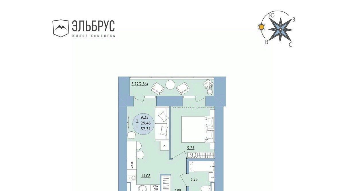 квартира г Уфа р-н Кировский ул Кавказская 24 фото 1