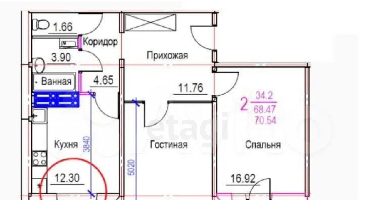 квартира г Ульяновск р-н Ленинский микрорайон «Искра» 83 м-н, Панорамная фото 19