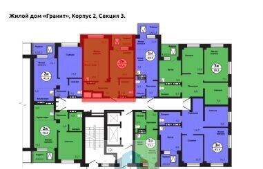 квартира г Красноярск р-н Свердловский ул Лесников 2 ЖК «Тихие зори (Красстрой)» фото 2
