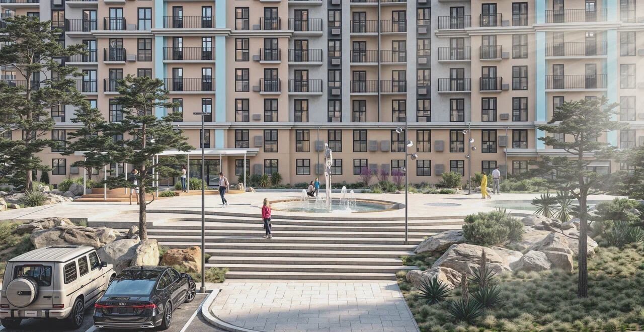 квартира г Евпатория ЖК Мойнаки в р-не озера Мойнаки, автодорога на пгт. Заозерное, стр. 10 фото 4