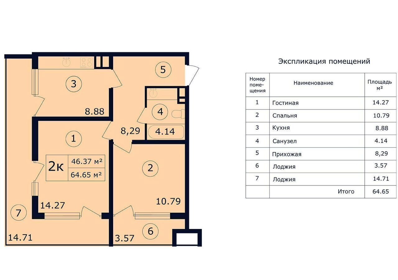 квартира г Феодосия пгт Коктебель Туристическо-рекреационного комплекс «SkySoul Resort» р-н автозаправки «Химсбытторг», стр. 8 фото 2